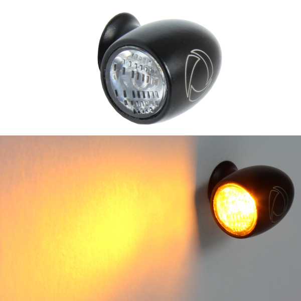 Blinker - KM - Bullet Atto - schwarz