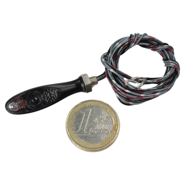 Blink-/Brems-/Rücklicht - KM - micro S - schwarz - Dark
