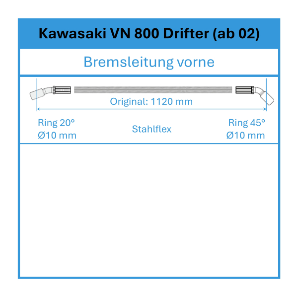 Bremsleitung - Stahlflex - vorne → ab 2002
