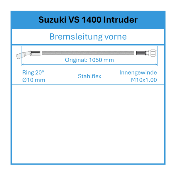 Bremsleitung - Stahlflex - vorne