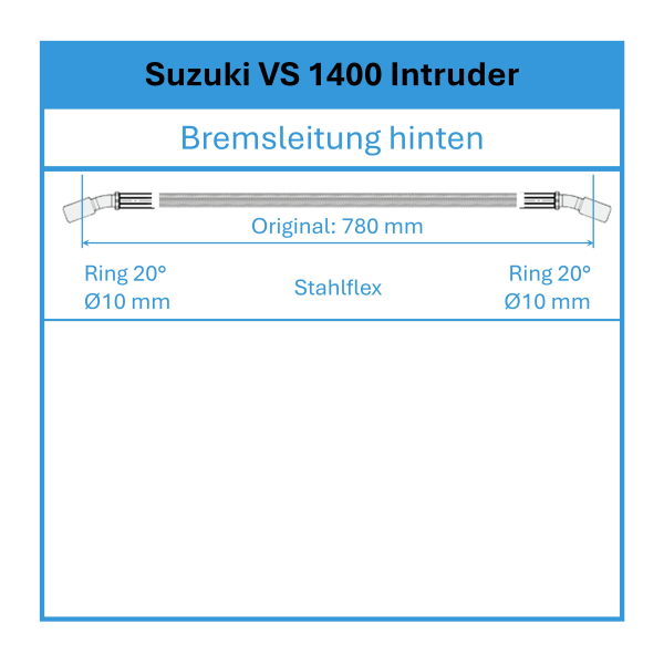 Bremsleitung - Stahlflex - hinten