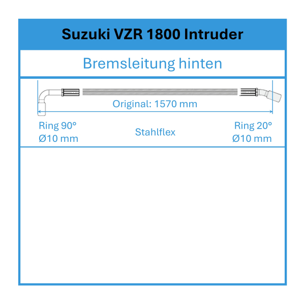 Bremsleitung - Stahlflex - hinten