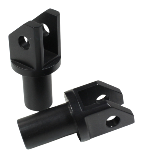 Fußrasten-Adapter - vorne - schwarz