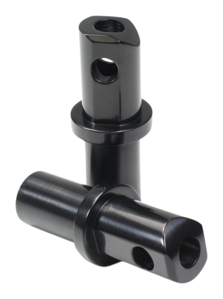 Fußrasten-Adapter - vorne/hinten - schwarz
