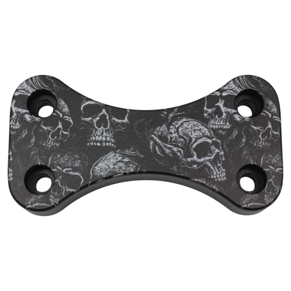 Riser-Cover schwarz mit Lasergravur → Skull-Party