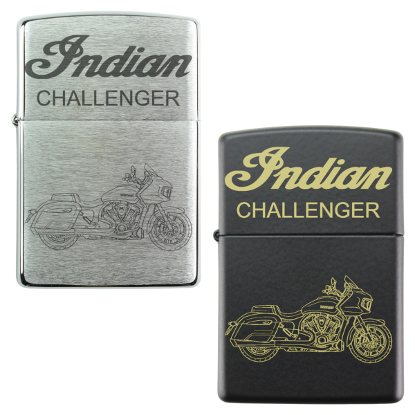 Zippo mit Gravur → Indian Challenger