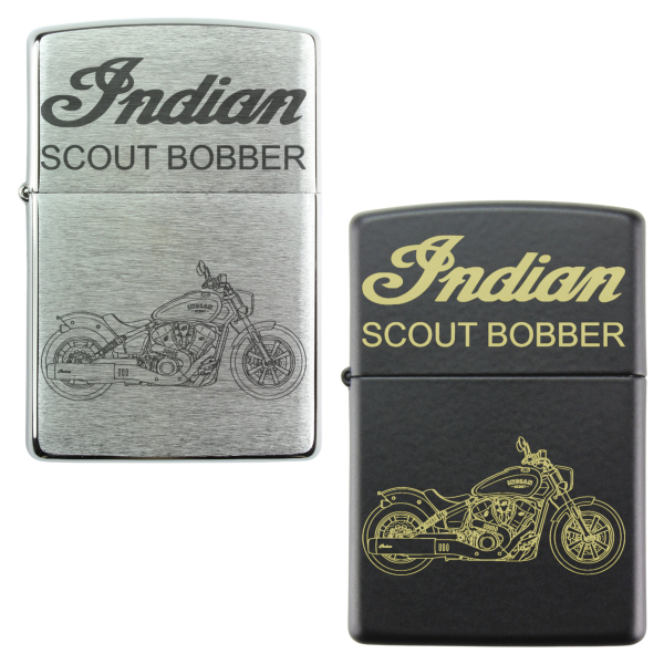 Zippo mit Gravur → Indian Scout Bobber → 1250 ccm